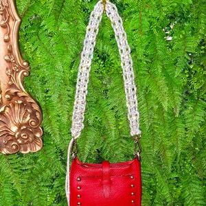 NEW!!! | Handmade | 32" | Braided | Crystal | Rhinestone | Purse | Strap